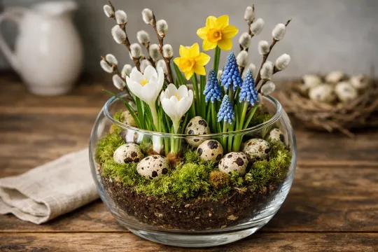 Jarní květinová dekorace Náhled