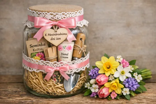 Dárek k MDŽ ze zavařovačky Náhled